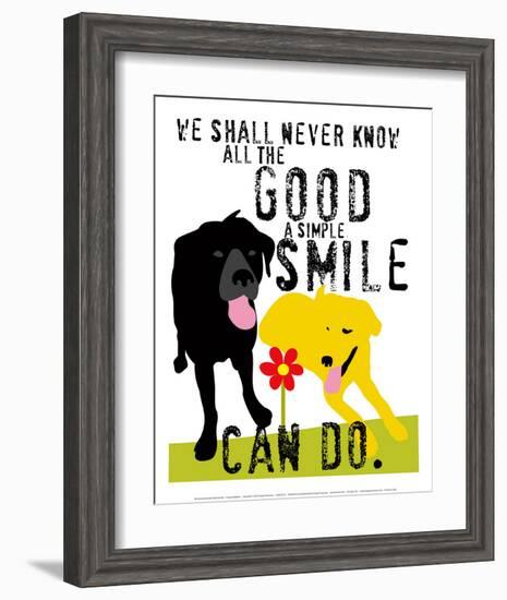 The Good a Simple Smile Can Do-Ginger Oliphant-Framed Art Print