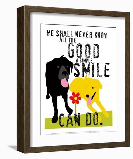 The Good a Simple Smile Can Do-Ginger Oliphant-Framed Art Print