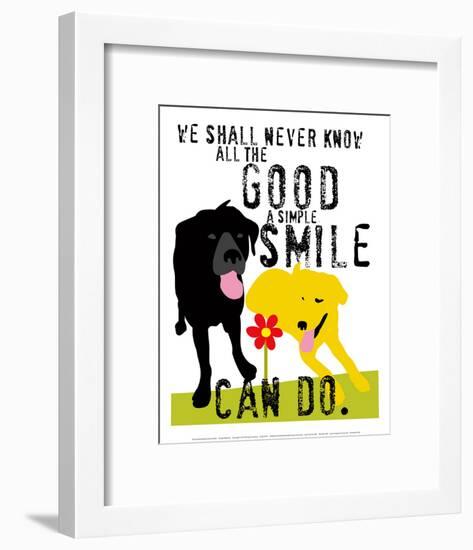 The Good a Simple Smile Can Do-Ginger Oliphant-Framed Art Print