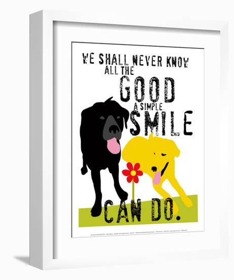 The Good a Simple Smile Can Do-Ginger Oliphant-Framed Art Print