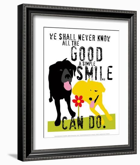 The Good a Simple Smile Can Do-Ginger Oliphant-Framed Art Print