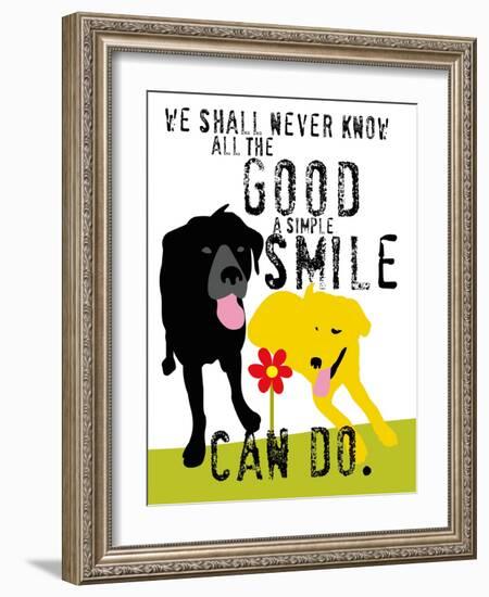 The Good a Simple Smile Can Do-Ginger Oliphant-Framed Art Print