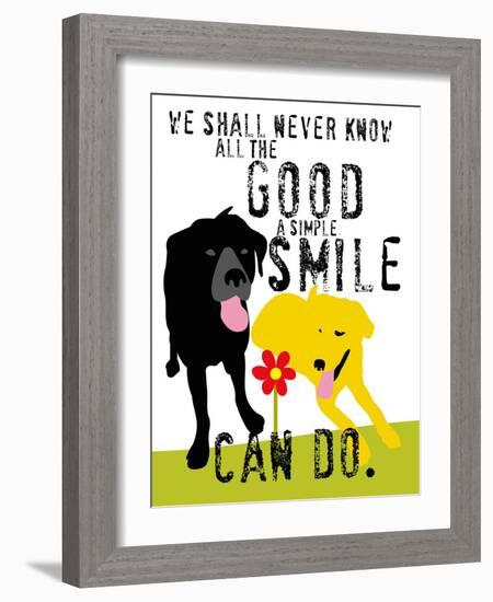 The Good a Simple Smile Can Do-Ginger Oliphant-Framed Art Print