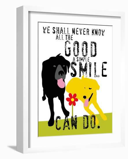 The Good a Simple Smile Can Do-Ginger Oliphant-Framed Art Print