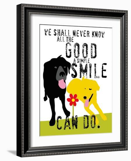 The Good a Simple Smile Can Do-Ginger Oliphant-Framed Art Print