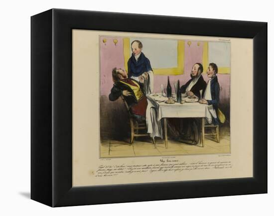 The Good Husband-Honore Daumier-Framed Premier Image Canvas