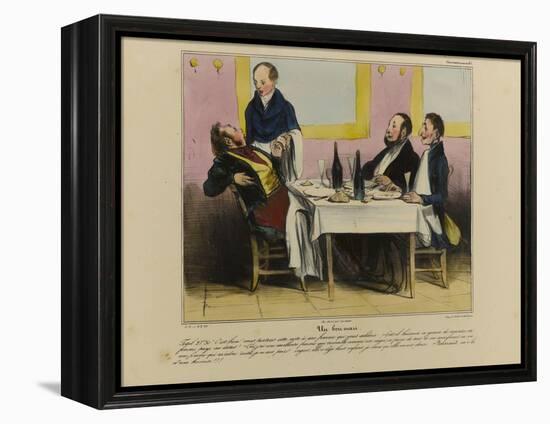 The Good Husband-Honore Daumier-Framed Premier Image Canvas