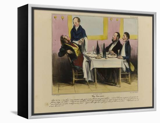 The Good Husband-Honore Daumier-Framed Premier Image Canvas