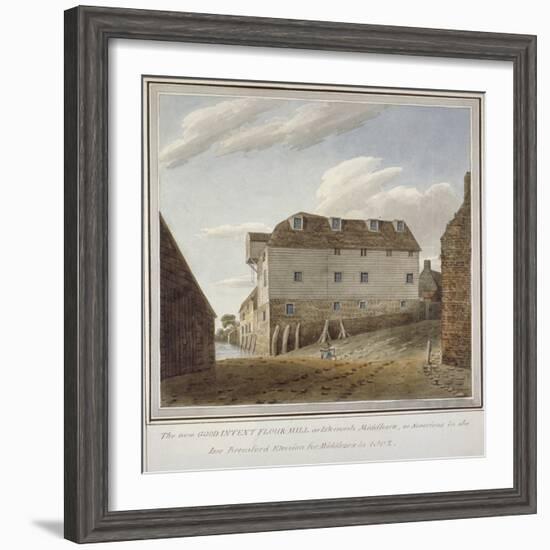 The Good Intent Flour Mill, Isleworth, Middlesex, C1802-null-Framed Giclee Print