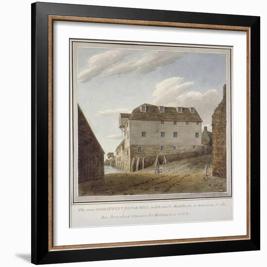 The Good Intent Flour Mill, Isleworth, Middlesex, C1802-null-Framed Giclee Print