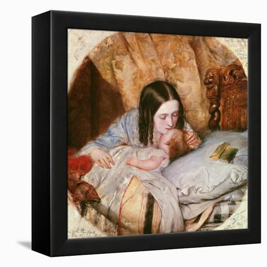 The Good Night Kiss-Edward Robert Hughes-Framed Premier Image Canvas