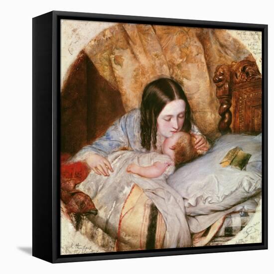 The Good Night Kiss-Edward Robert Hughes-Framed Premier Image Canvas