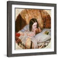 The Good Night Kiss-Edward Robert Hughes-Framed Giclee Print