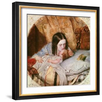 The Good Night Kiss-Edward Robert Hughes-Framed Giclee Print