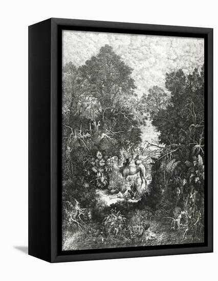 The Good Samaritan, 1861-Rodolphe Bresdin-Framed Premier Image Canvas