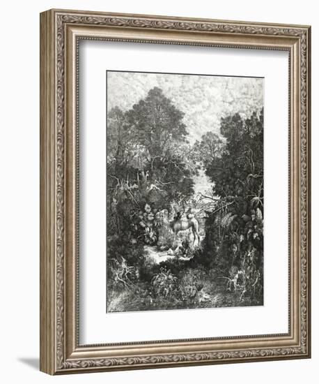 The Good Samaritan, 1861-Rodolphe Bresdin-Framed Giclee Print