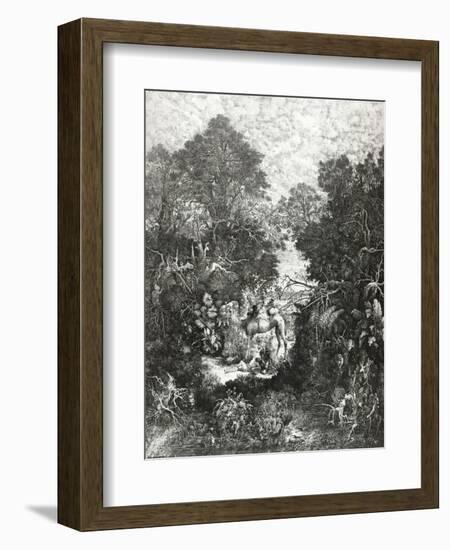 The Good Samaritan, 1861-Rodolphe Bresdin-Framed Giclee Print