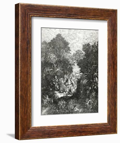 The Good Samaritan, 1861-Rodolphe Bresdin-Framed Giclee Print