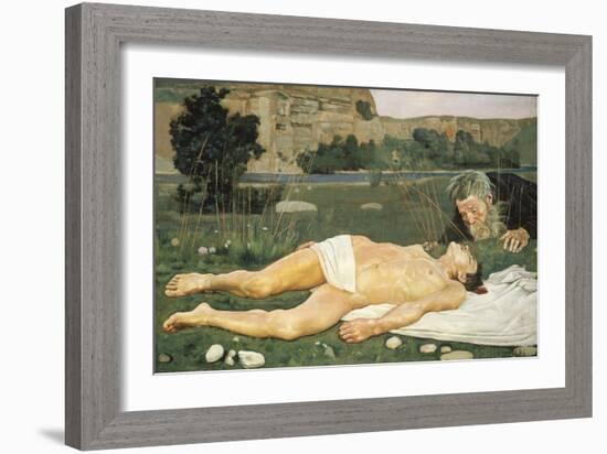 The Good Samaritan, 1886-Ferdinand Hodler-Framed Giclee Print