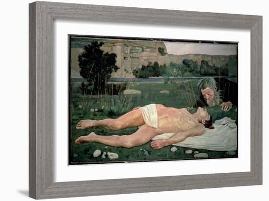 The Good Samaritan, 1886-Ferdinand Hodler-Framed Giclee Print