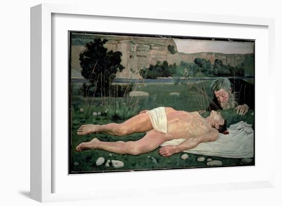 The Good Samaritan, 1886-Ferdinand Hodler-Framed Giclee Print