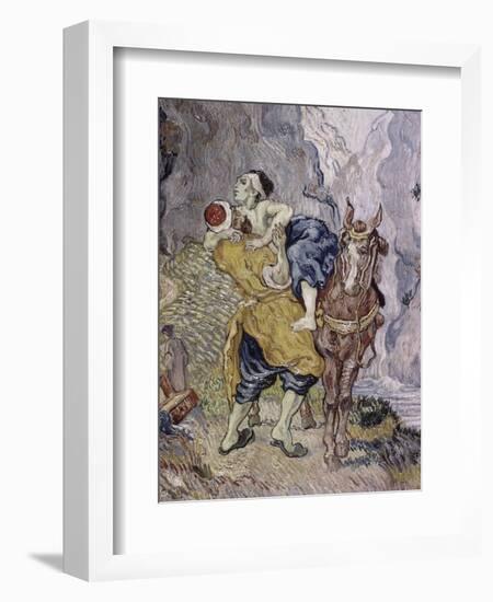 The Good Samaritan, 1890-Vincent van Gogh-Framed Giclee Print