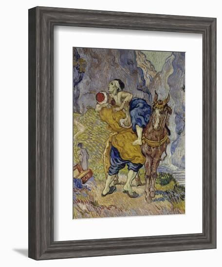 The Good Samaritan (After Delacroix), 1890-Vincent van Gogh-Framed Giclee Print