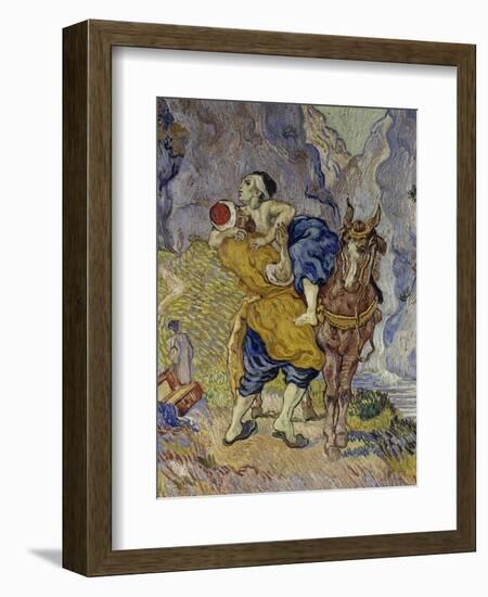 The Good Samaritan (After Delacroix), 1890-Vincent van Gogh-Framed Giclee Print