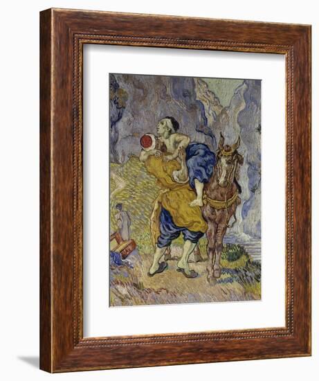 The Good Samaritan (After Delacroix), 1890-Vincent van Gogh-Framed Giclee Print