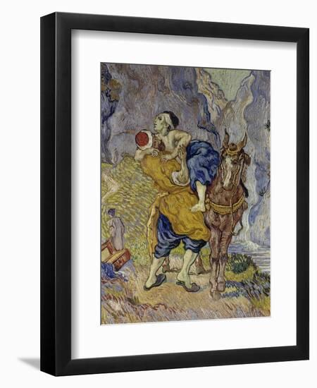 The Good Samaritan (After Delacroix), 1890-Vincent van Gogh-Framed Giclee Print