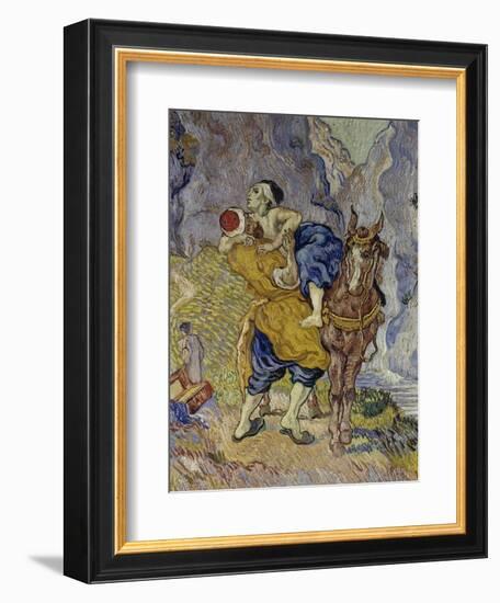 The Good Samaritan (After Delacroix), 1890-Vincent van Gogh-Framed Giclee Print