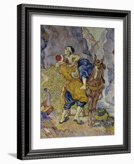 The Good Samaritan (After Delacroix), 1890-Vincent van Gogh-Framed Giclee Print