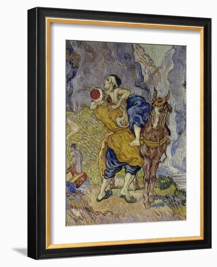 The Good Samaritan (After Delacroix), 1890-Vincent van Gogh-Framed Giclee Print