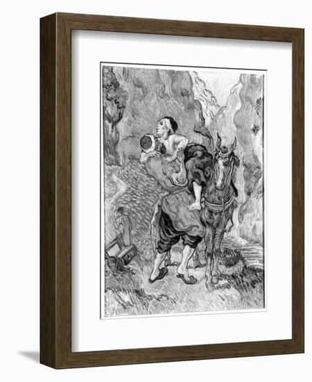 The Good Samaritan, after Delacroix, 1890-Vincent van Gogh-Framed Giclee Print