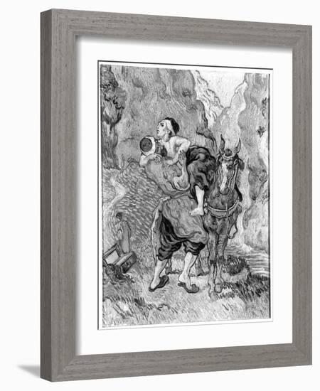 The Good Samaritan, after Delacroix, 1890-Vincent van Gogh-Framed Giclee Print