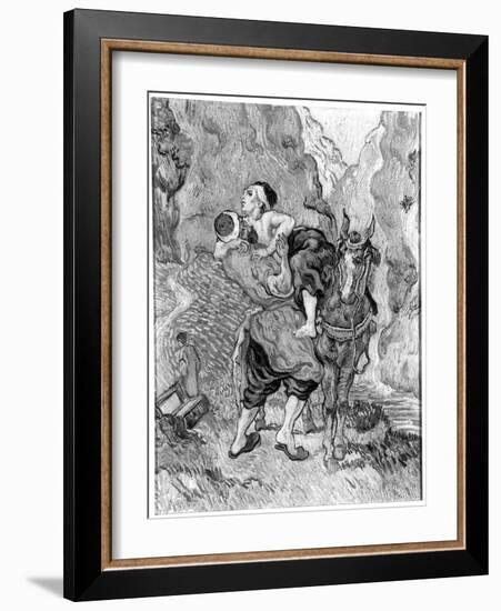 The Good Samaritan, after Delacroix, 1890-Vincent van Gogh-Framed Giclee Print