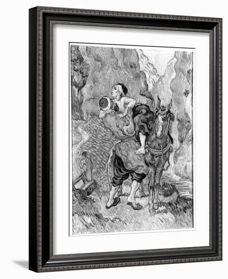 The Good Samaritan, after Delacroix, 1890-Vincent van Gogh-Framed Giclee Print