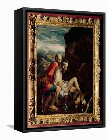 The Good Samaritan, c.1550-70-Jacopo Bassano-Framed Premier Image Canvas