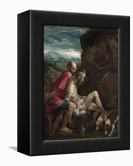 The Good Samaritan, Ca 1562-1563-Jacopo Bassano-Framed Premier Image Canvas