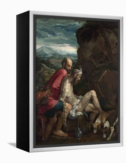 The Good Samaritan, Ca 1562-1563-Jacopo Bassano-Framed Premier Image Canvas