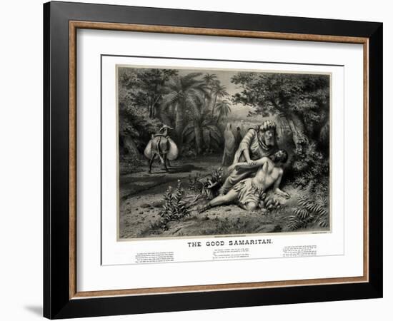 The Good Samaritan, circa 1880.-Stocktrek Images-Framed Art Print