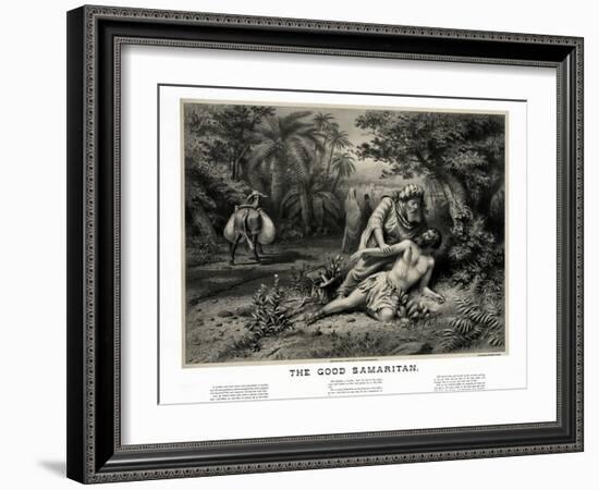 The Good Samaritan, circa 1880.-Stocktrek Images-Framed Art Print