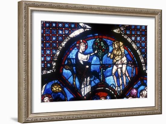 The Good Samaritan Window, Chartres Cathedral, France, 13th Century-null-Framed Photographic Print