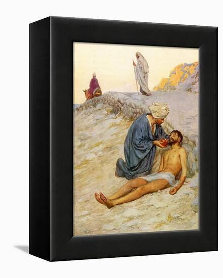 The Good Samaritan-William Henry Margetson-Framed Premier Image Canvas