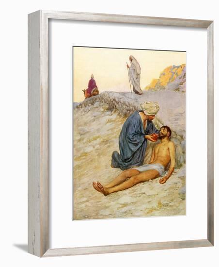 The Good Samaritan-William Henry Margetson-Framed Giclee Print