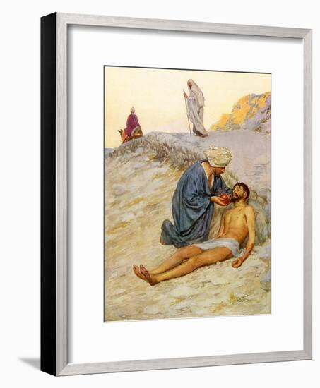 The Good Samaritan-William Henry Margetson-Framed Giclee Print