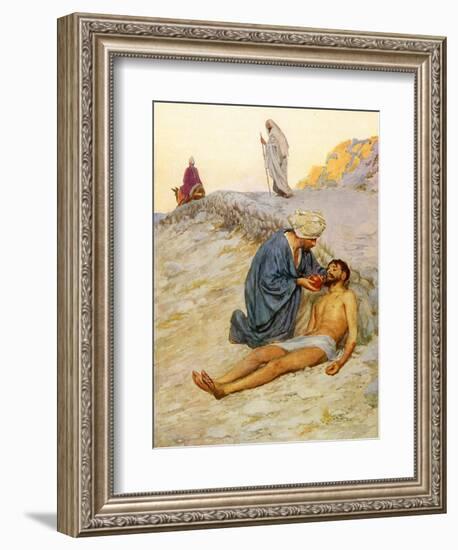 The Good Samaritan-William Henry Margetson-Framed Giclee Print