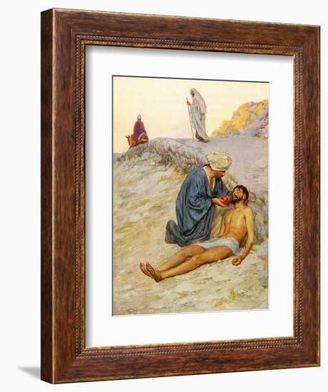 The Good Samaritan-William Henry Margetson-Framed Giclee Print