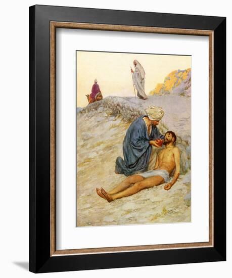 The Good Samaritan-William Henry Margetson-Framed Giclee Print