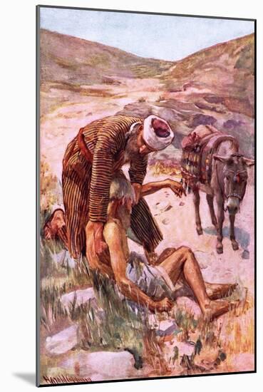 The Good Samaritan-Harold Copping-Mounted Giclee Print